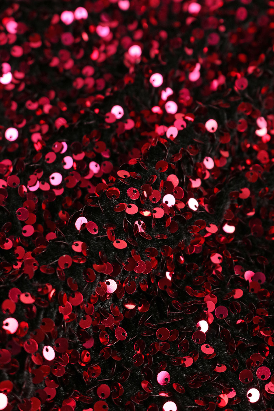 Stretch Velvet Sequin Fabric - Face
