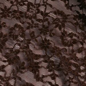 Layered Floral Vine Chenille Lace Fabric NWLC-10831-1